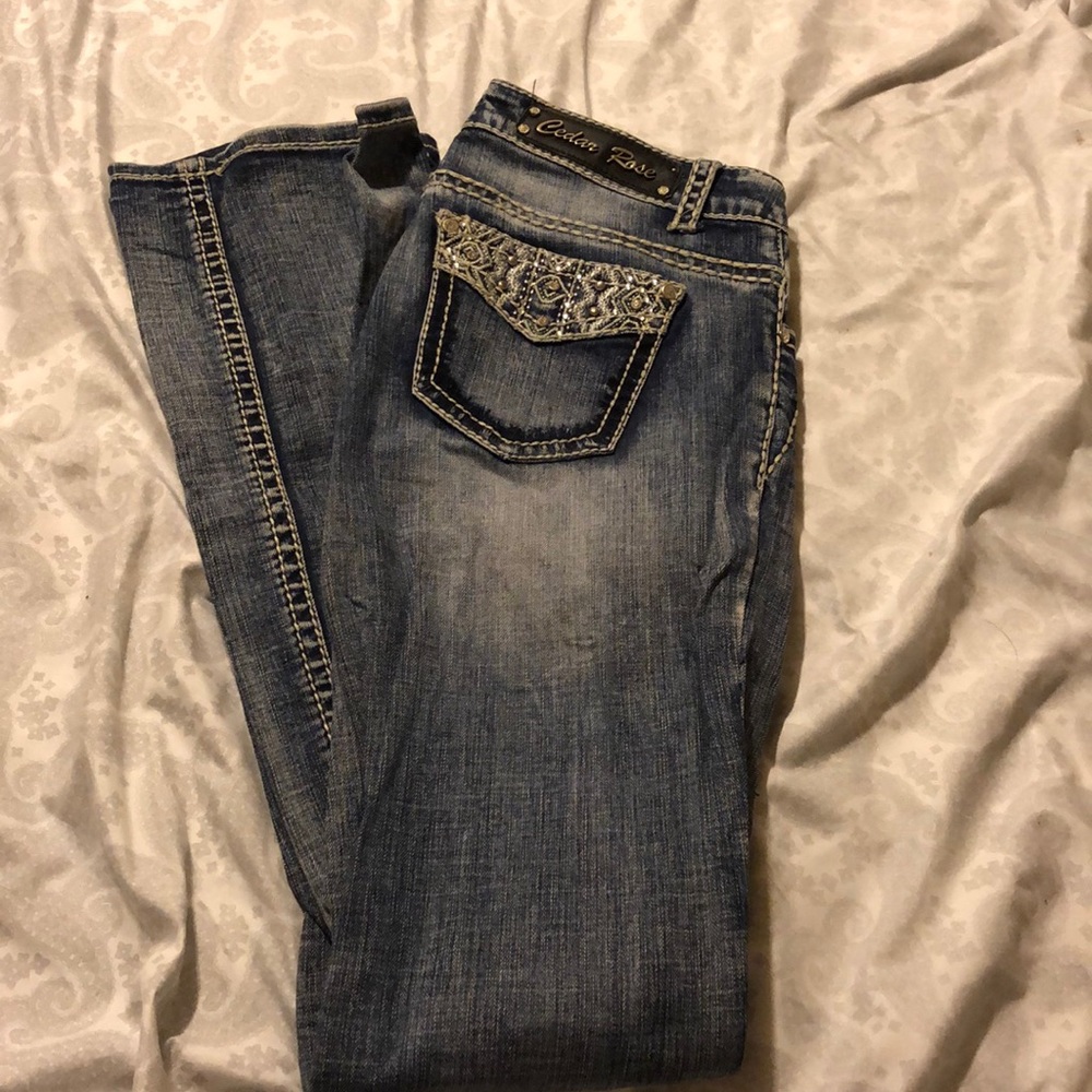 Cedar rose cowgirl fit jeans